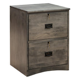Mission 2-Drawer Brown Maple File Cabinet